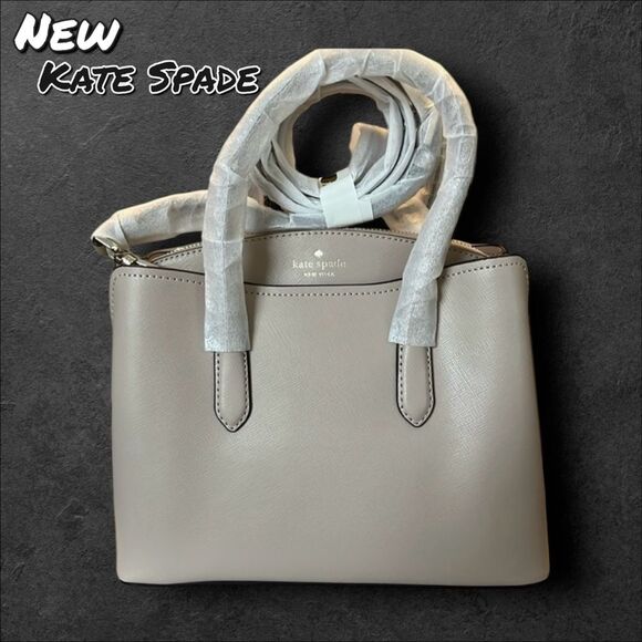 kate spade Handbags - NWOT Kate Spade New York Gray Saffiano Leather Satchel – Style No. K5102